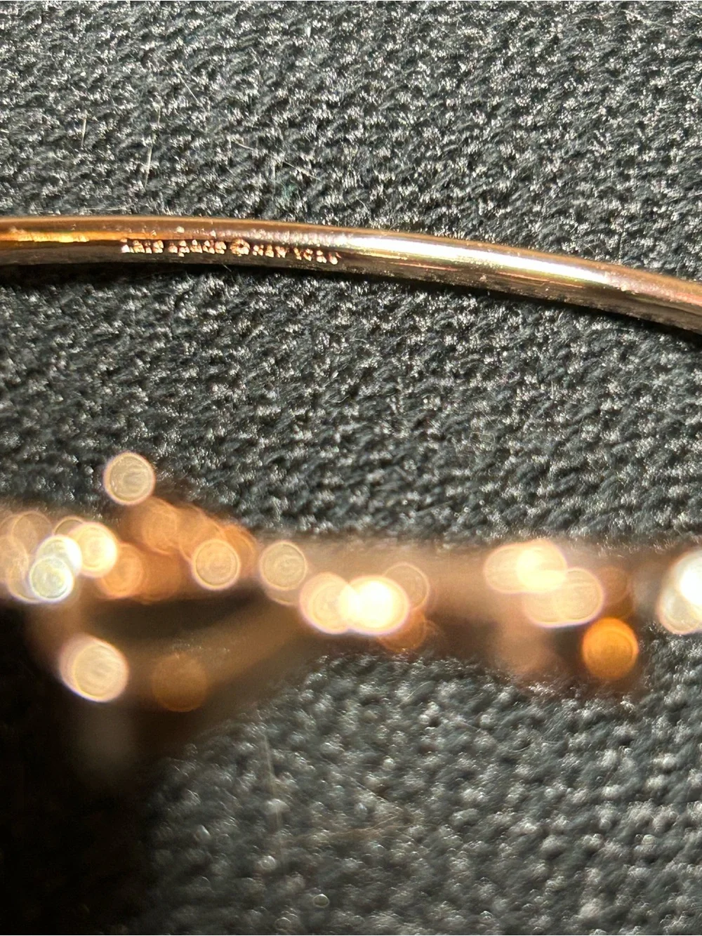 Kate Spade New York Gold-Tone Bow Bangle Bracelet with Crystal Accents - Picture 5 of 9